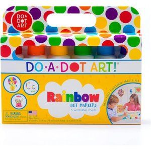 Markers 6-Pack Rainbow Washable Paint Markers, The Original Dot Marker